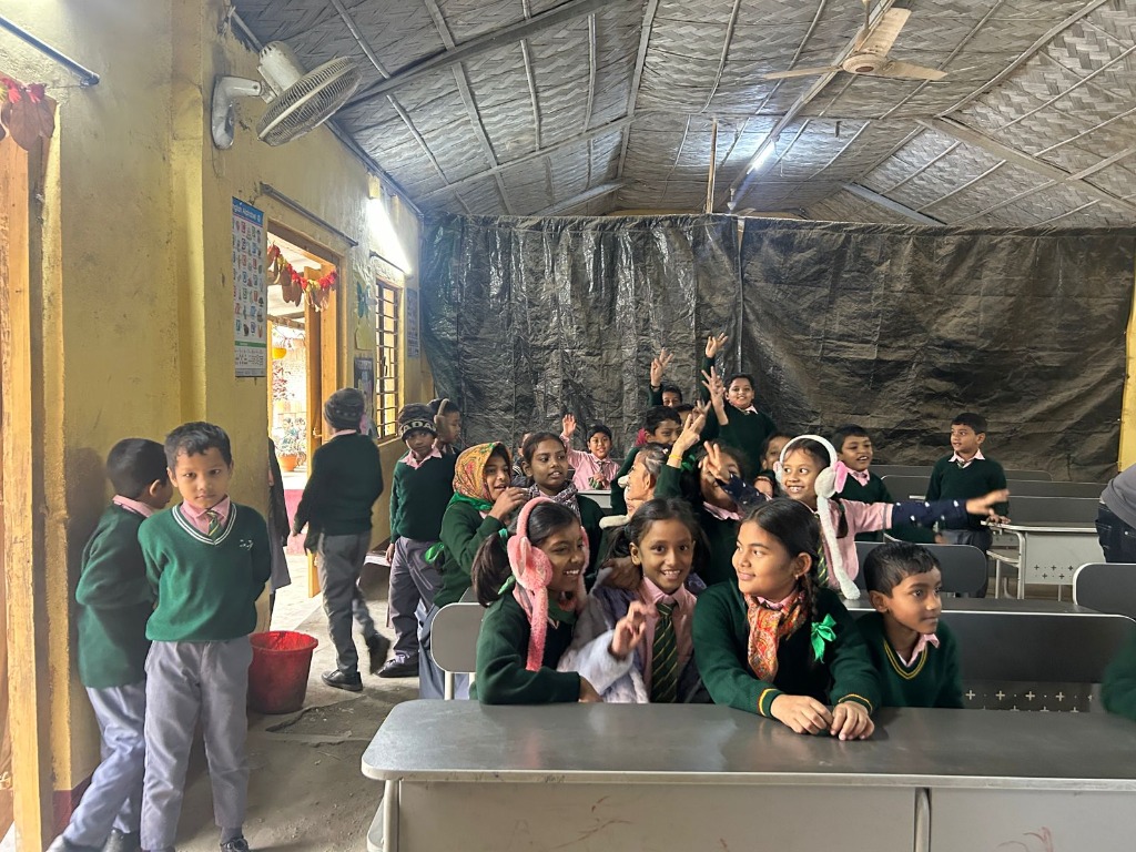 Students in a classroom environment